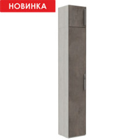 Неглубокий шкаф-пенал с антресолью Наполи (Крафт белый)