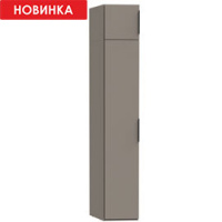 Угловой шкаф-пенал с антресолью Наполи (Камень Терра) левый