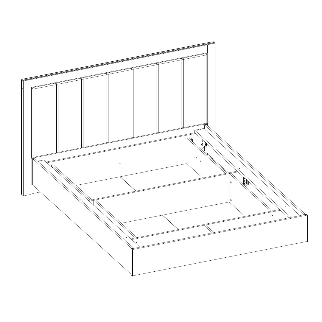 Интерьерная кровать Наполи-4 (Mocka 37)