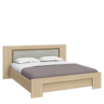 Двуспальная кровать 180х200 Блейд (дуб Ривьера/бетон Grey)