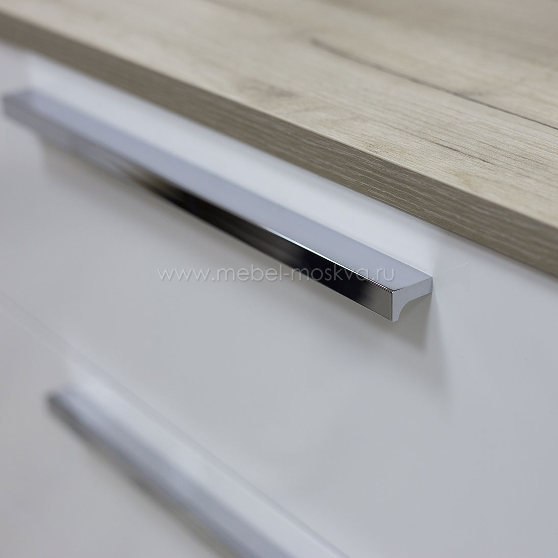 Молодежная Наполи (дуб Крафт серый/белый глянец)